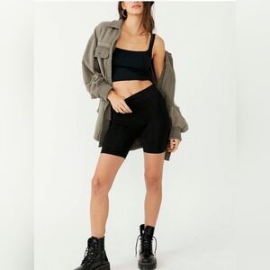 Free People Seamless Bike Shorts/Black